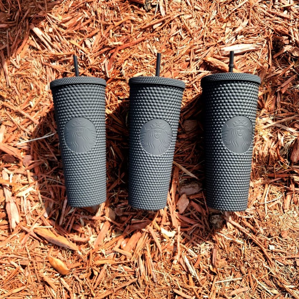 Starbucks Matte Black Studded Tumbler Soft Touch New Release 2021 Cup Limited - Picture 11 of 16